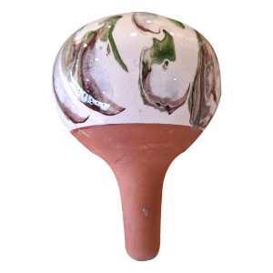 Olla à planter XS - Motif Vague Marron vert